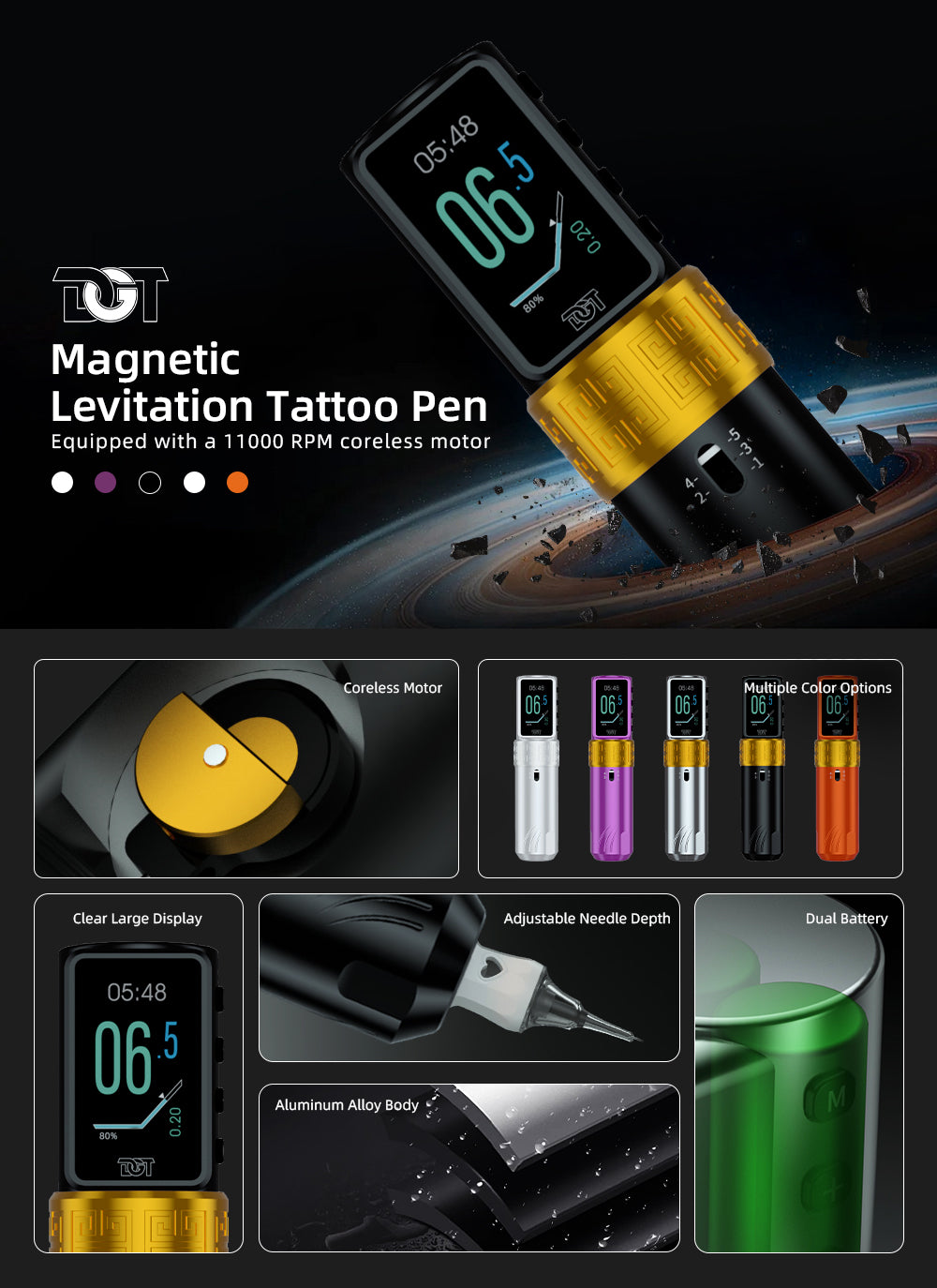 Magnetic Levitation Tattoo Pen