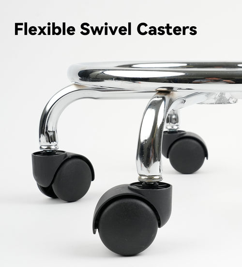 Adjustable Tattoo Stool with Wheels, Hydraulic Rolling Salon Chair, 360° Swivel Height Adjustable Stool for Tattoo Studio, Beauty Salon, Spa & Medical Use