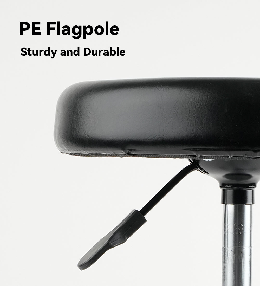 Adjustable Tattoo Stool with Wheels, Hydraulic Rolling Salon Chair, 360° Swivel Height Adjustable Stool for Tattoo Studio, Beauty Salon, Spa & Medical Use