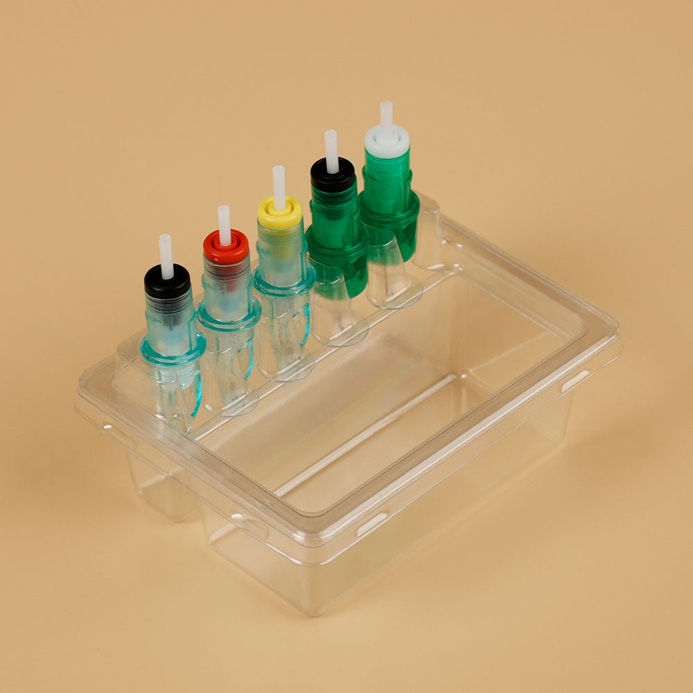 Rectangular Plastic Tattoo Needle Rinse Cup
