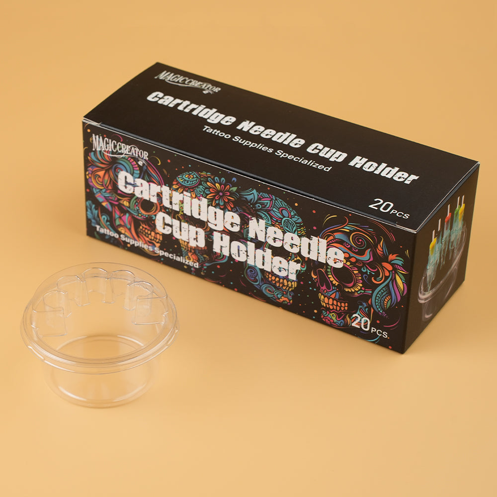 Round plastic needle washing cup