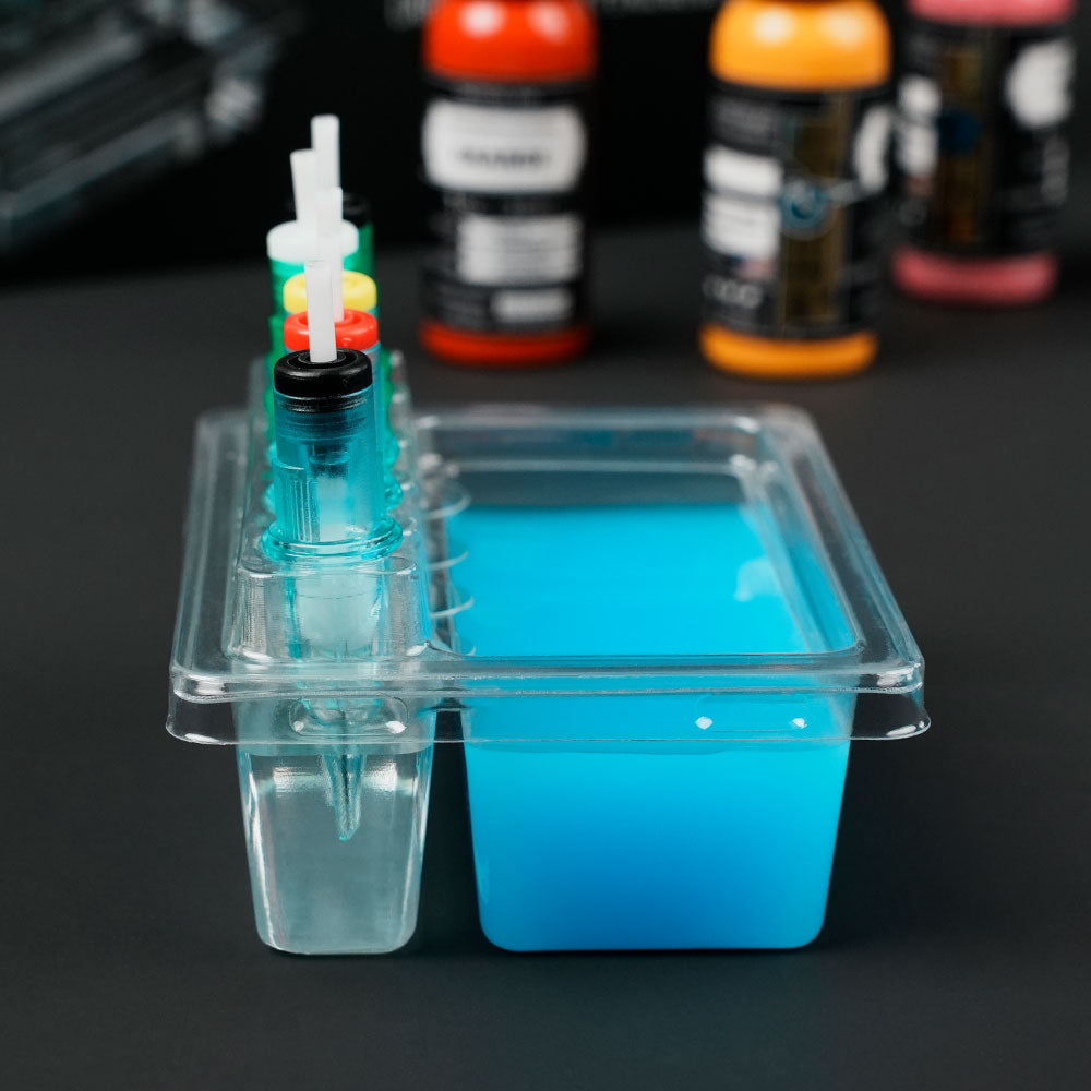 Rectangular Plastic Tattoo Needle Rinse Cup