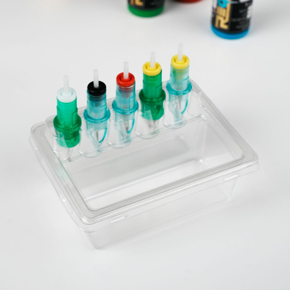 Rectangular Plastic Tattoo Needle Rinse Cup